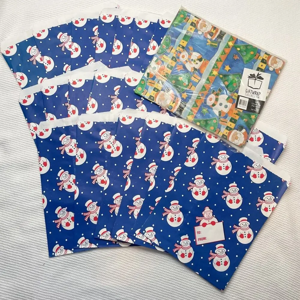 Vintage gift bags and vintage wrapping paper